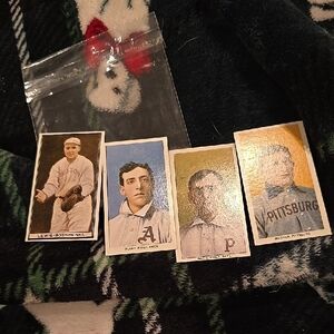 80s Or 90s Reprint Tobacco Baseball Cards 4 Of Them